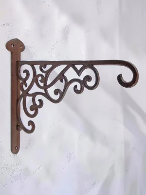 Royalchessset Plant Hanger Bracket Cast Iron 10-Inch