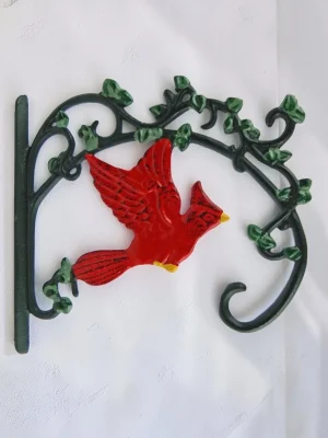 Royalchessset Plant Hanger Decorative Wall Bracket Cast Iron 10.5 Inch